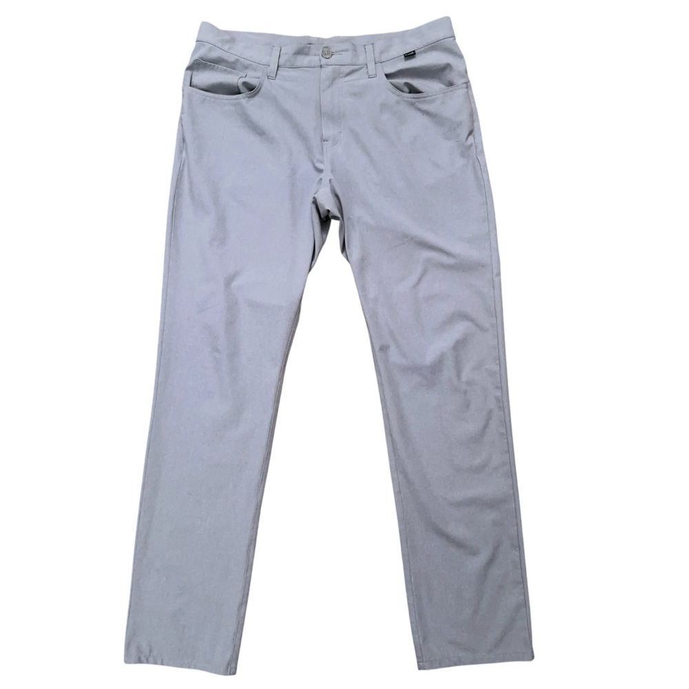 Travis Mathew Pants Mens Size 35 Open To Close Performance Golf Stretch Gray